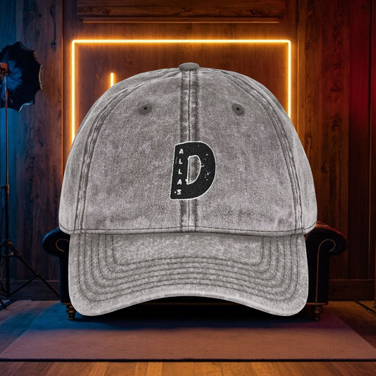 DALLAS LB" ENT Vintage Embroidered Cap, - The Lock Box