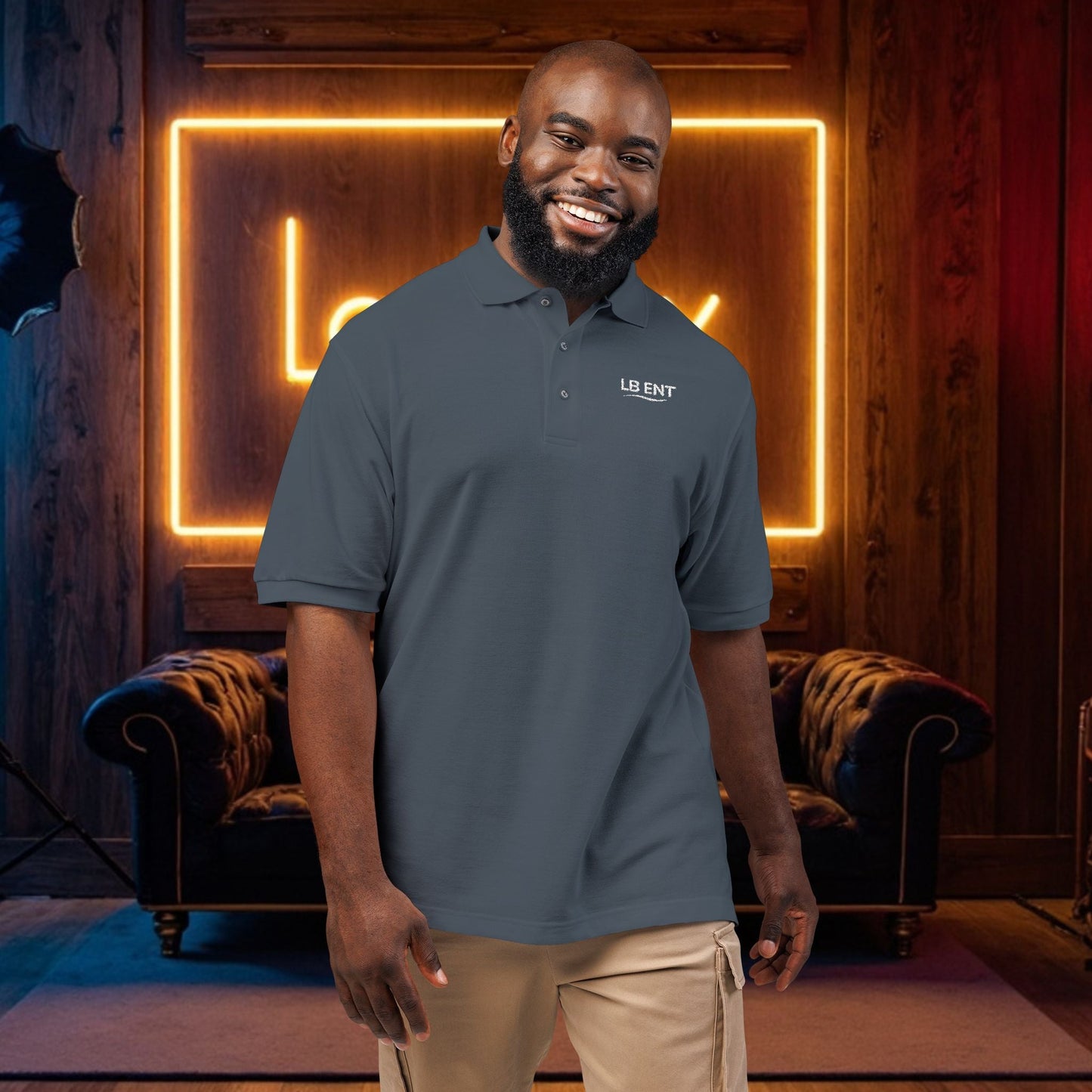 Stylish LB Ent Polo Shirt, - The Lock Box
