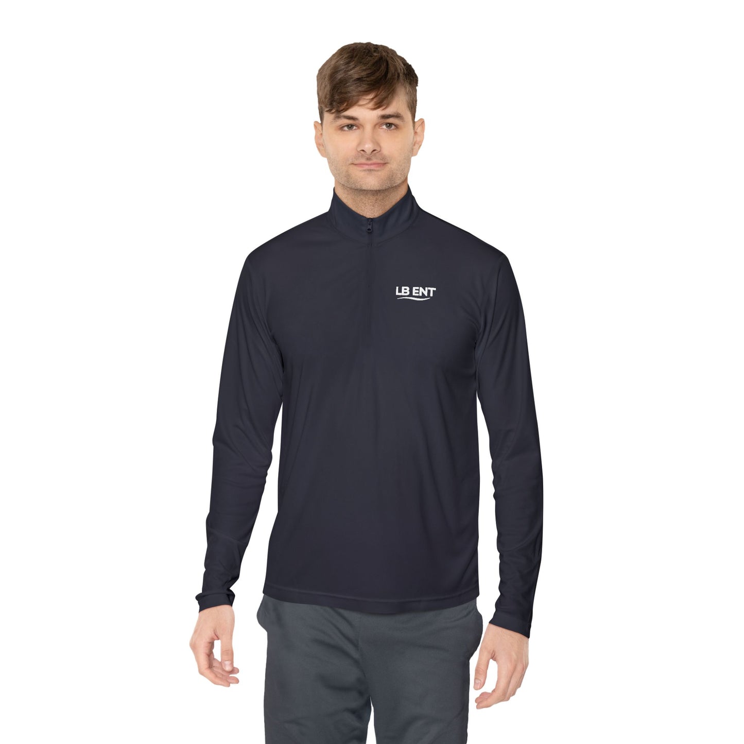 White Quarter-Zip Pullover