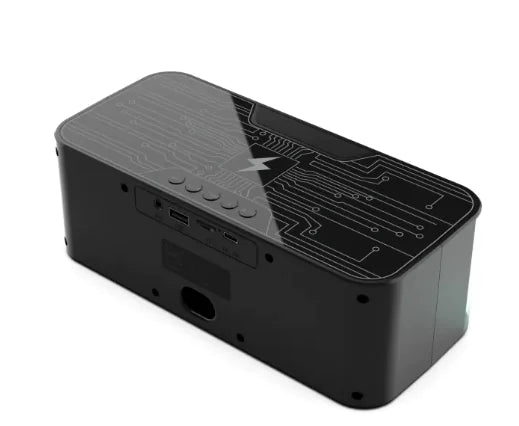 Colorful Light Bluetooth Speaker Dual Speaker Outdoor Wireless Charger - The Lock Box