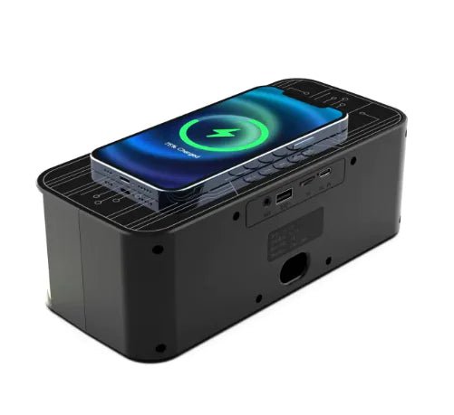Colorful Light Bluetooth Speaker Dual Speaker Outdoor Wireless Charger - The Lock Box