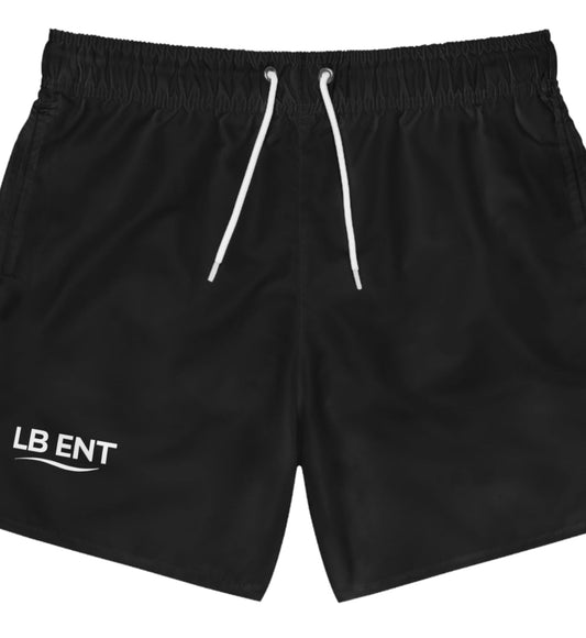 LB Ent Black Swim Trunks - The Lock Box
