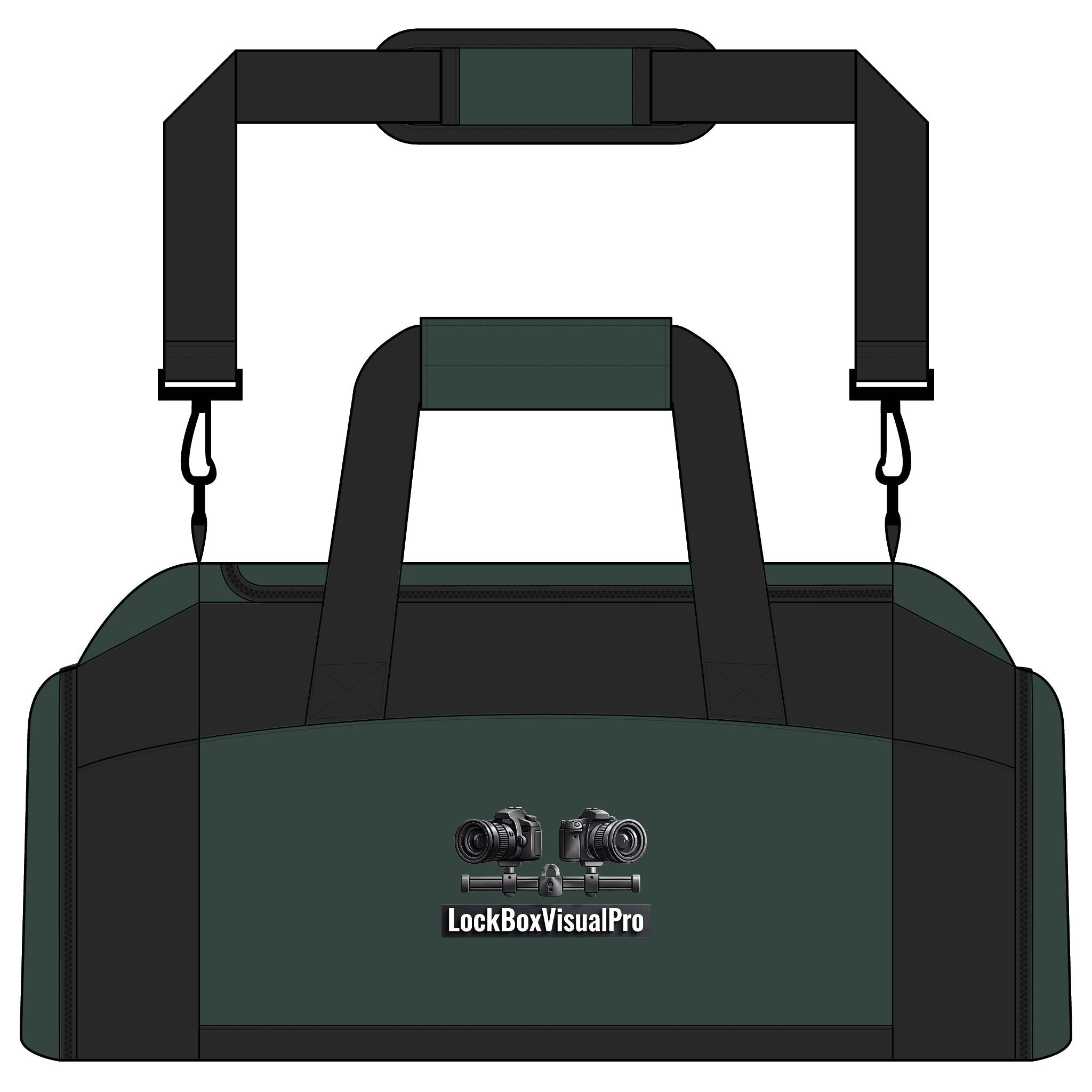 LockBoxVisualPro Camera Gear Gym Bag — Photographer Duffle Bag - The Lock Box