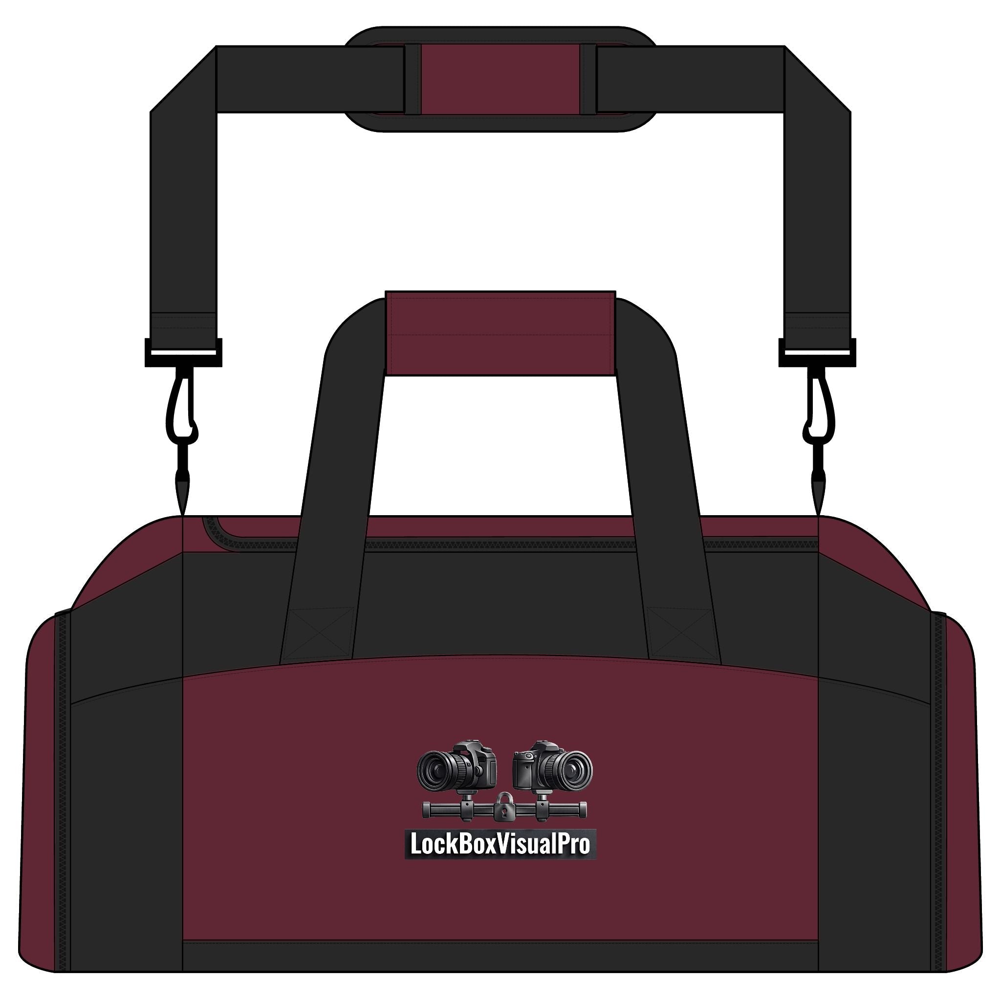 LockBoxVisualPro Camera Gear Gym Bag — Photographer Duffle Bag - The Lock Box