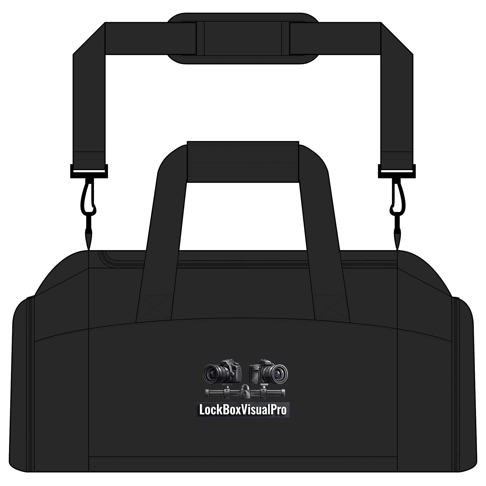 LockBoxVisualPro Camera Gear Gym Bag — Photographer Duffle Bag - The Lock Box