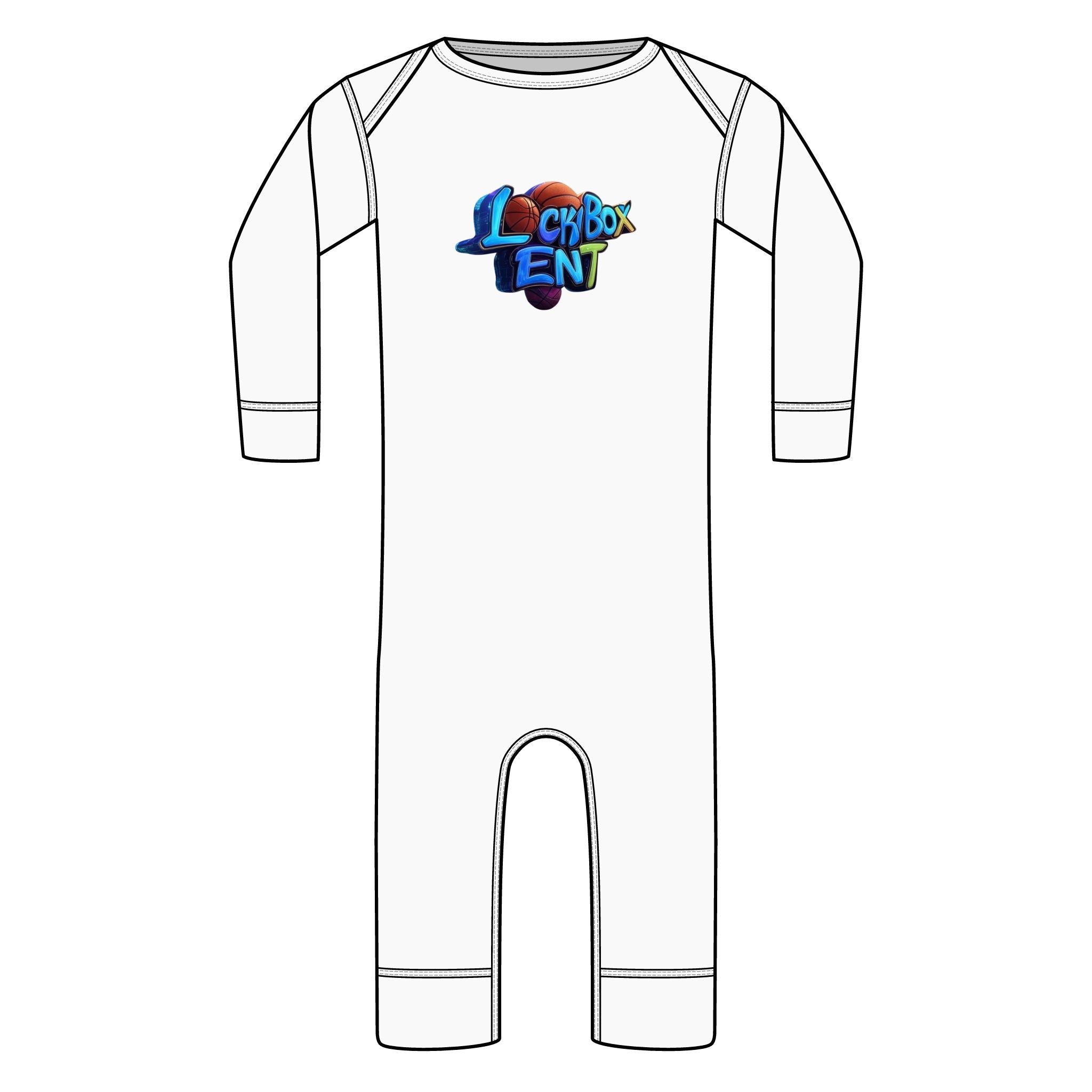 Long Sleeve Baby Bodysuit - 'Look Both Ways' Colorful Graphic Infant Romper - The Lock Box