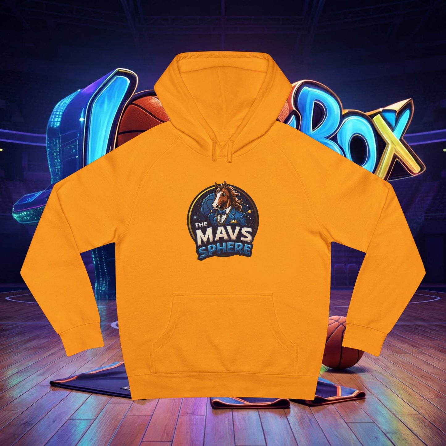 Mavs Sphere Hoodie — Vintage Horse Logo Pullover - The Lock Box