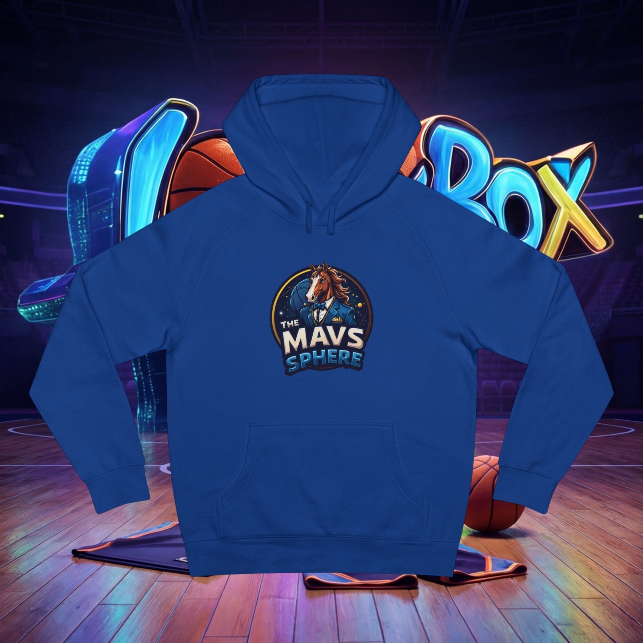 Mavs Sphere Hoodie — Vintage Horse Logo Pullover - The Lock Box