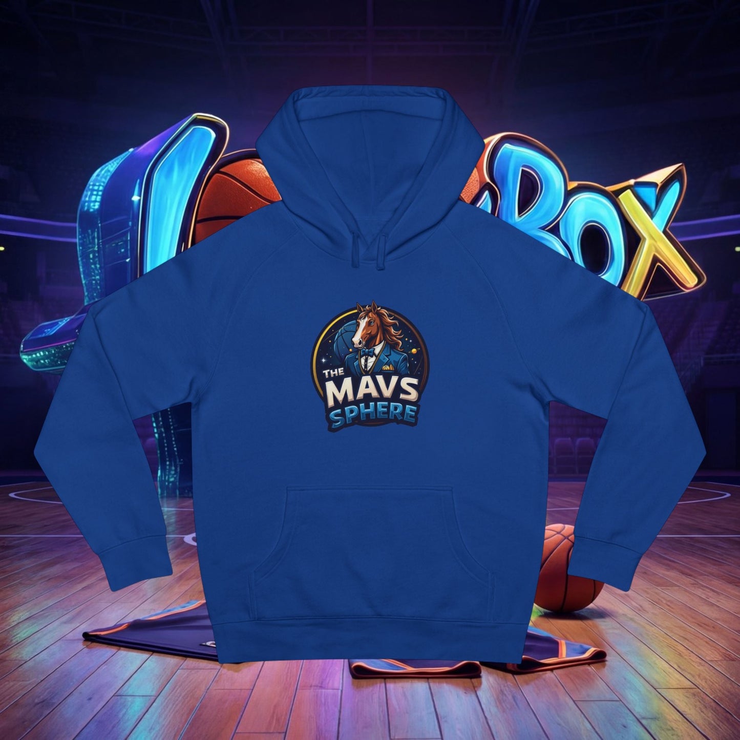 Mavs Sphere Hoodie — Vintage Horse Logo Pullover - The Lock Box