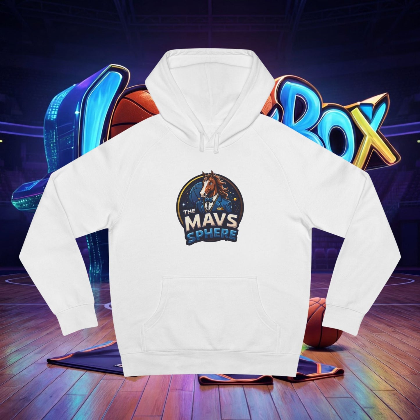 Mavs Sphere Hoodie — Vintage Horse Logo Pullover - The Lock Box