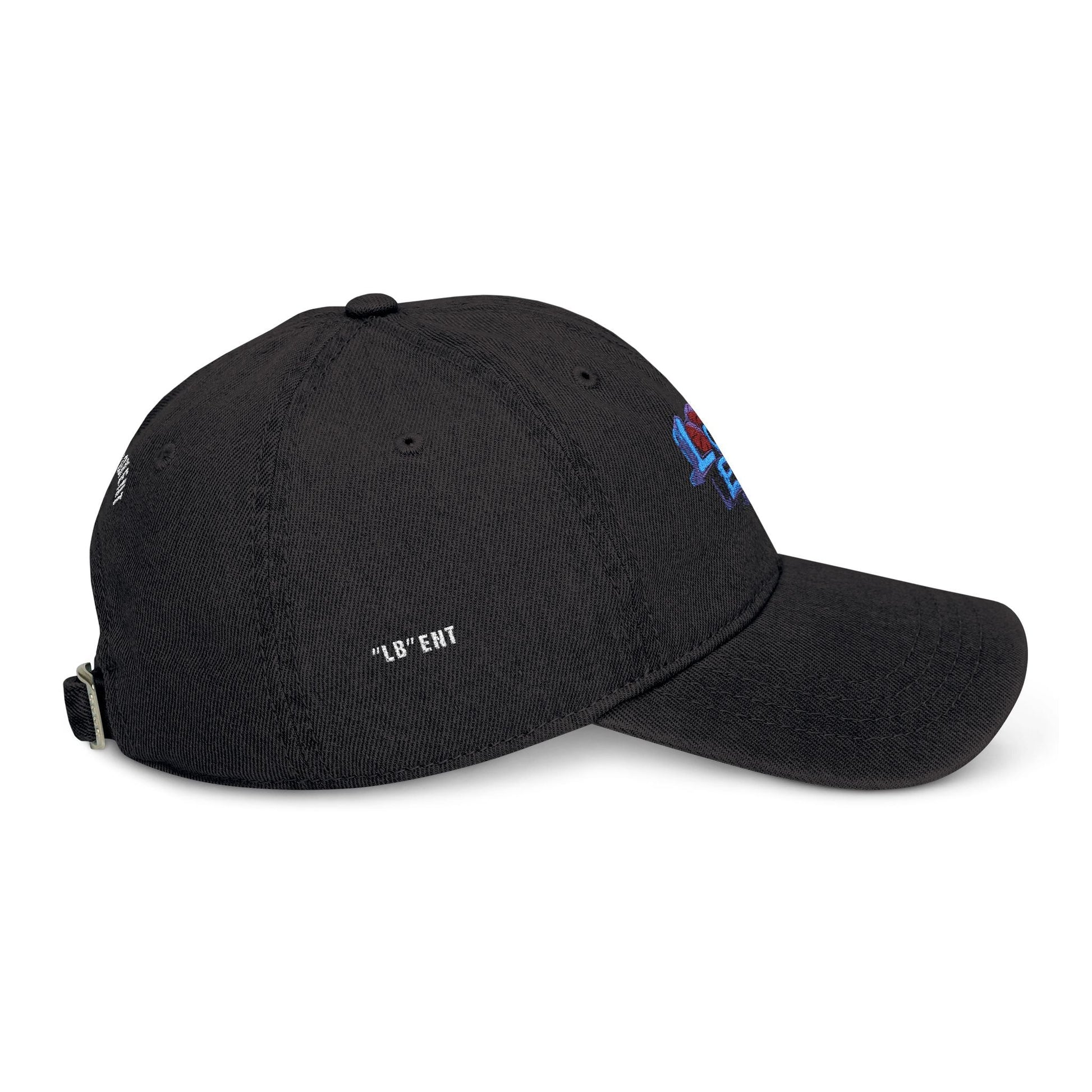 Stylish LB" Ent Embroidered Denim Hat - The Lock Box