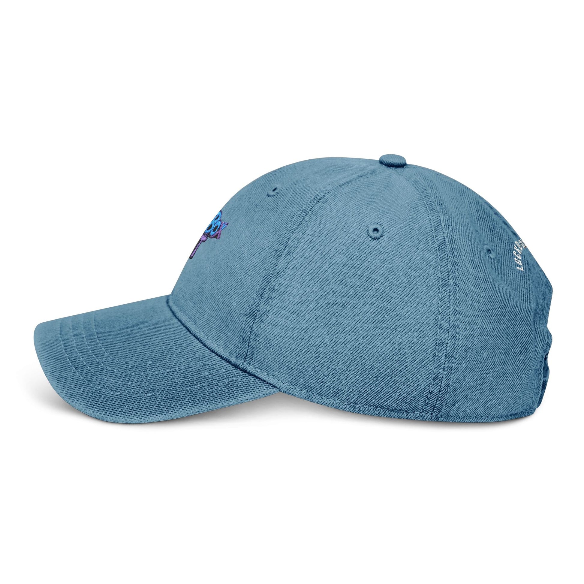 Stylish LB" Ent Embroidered Denim Hat - The Lock Box