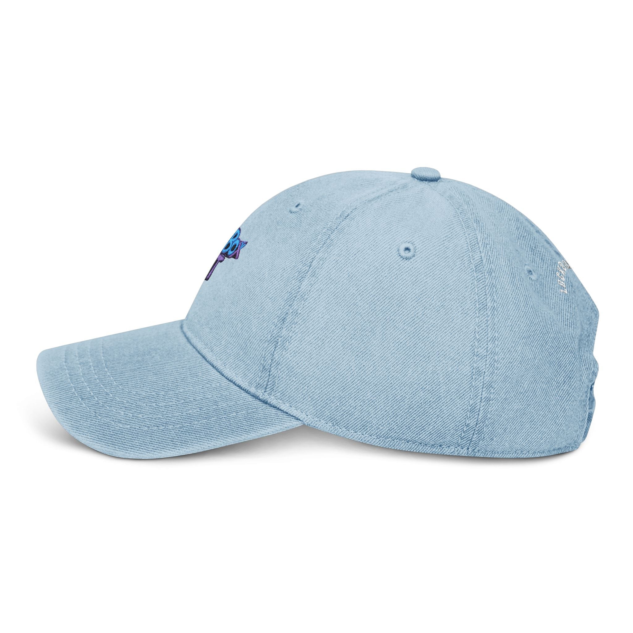 Stylish LB" Ent Embroidered Denim Hat - The Lock Box