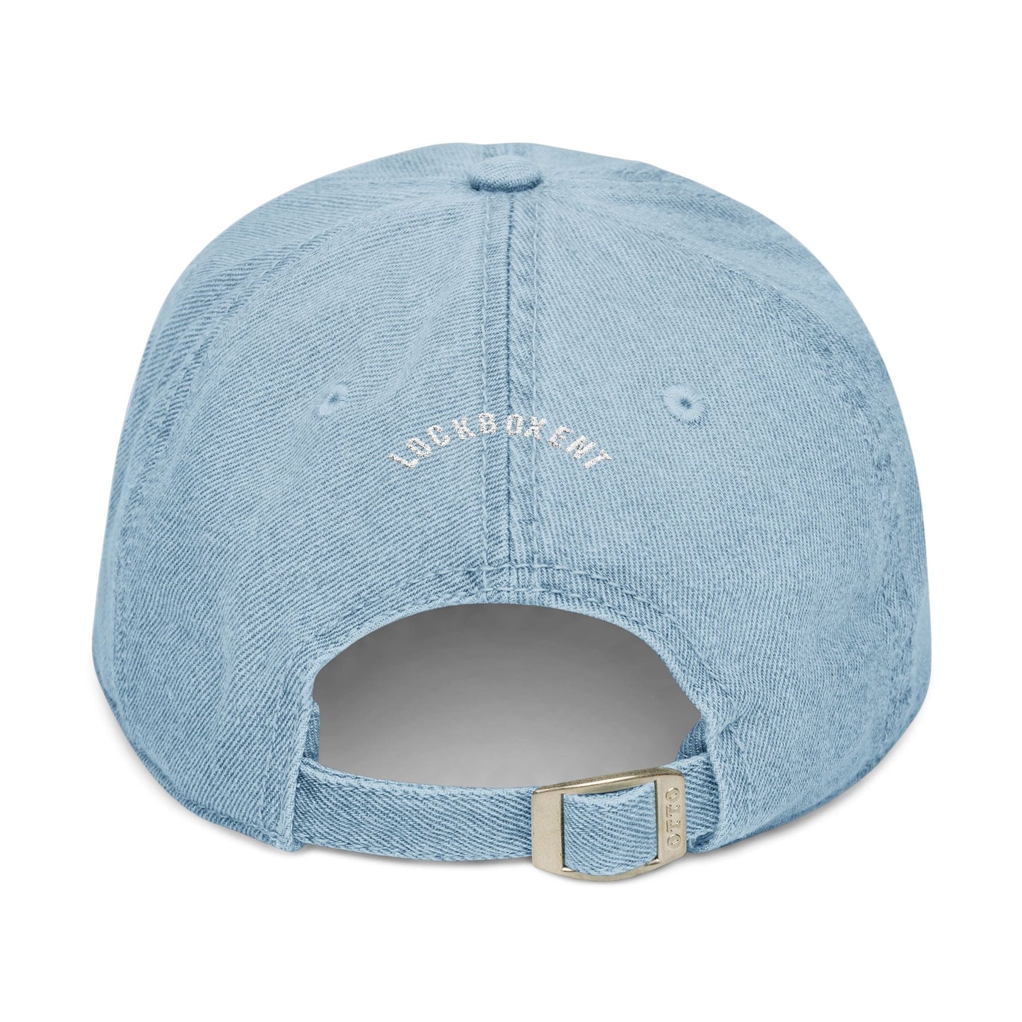 Stylish LB" Ent Embroidered Denim Hat - The Lock Box