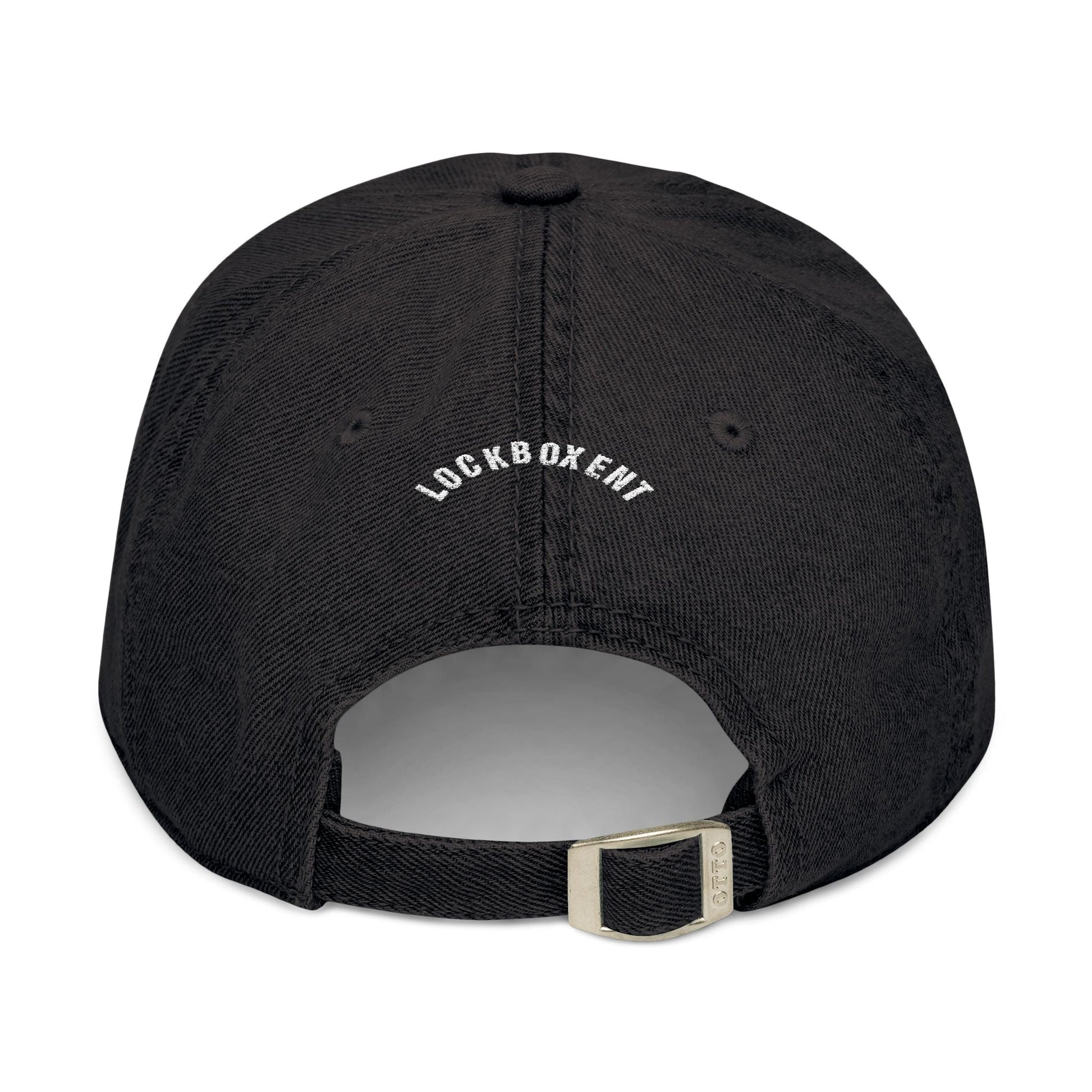 Stylish LB" Ent Embroidered Denim Hat - The Lock Box