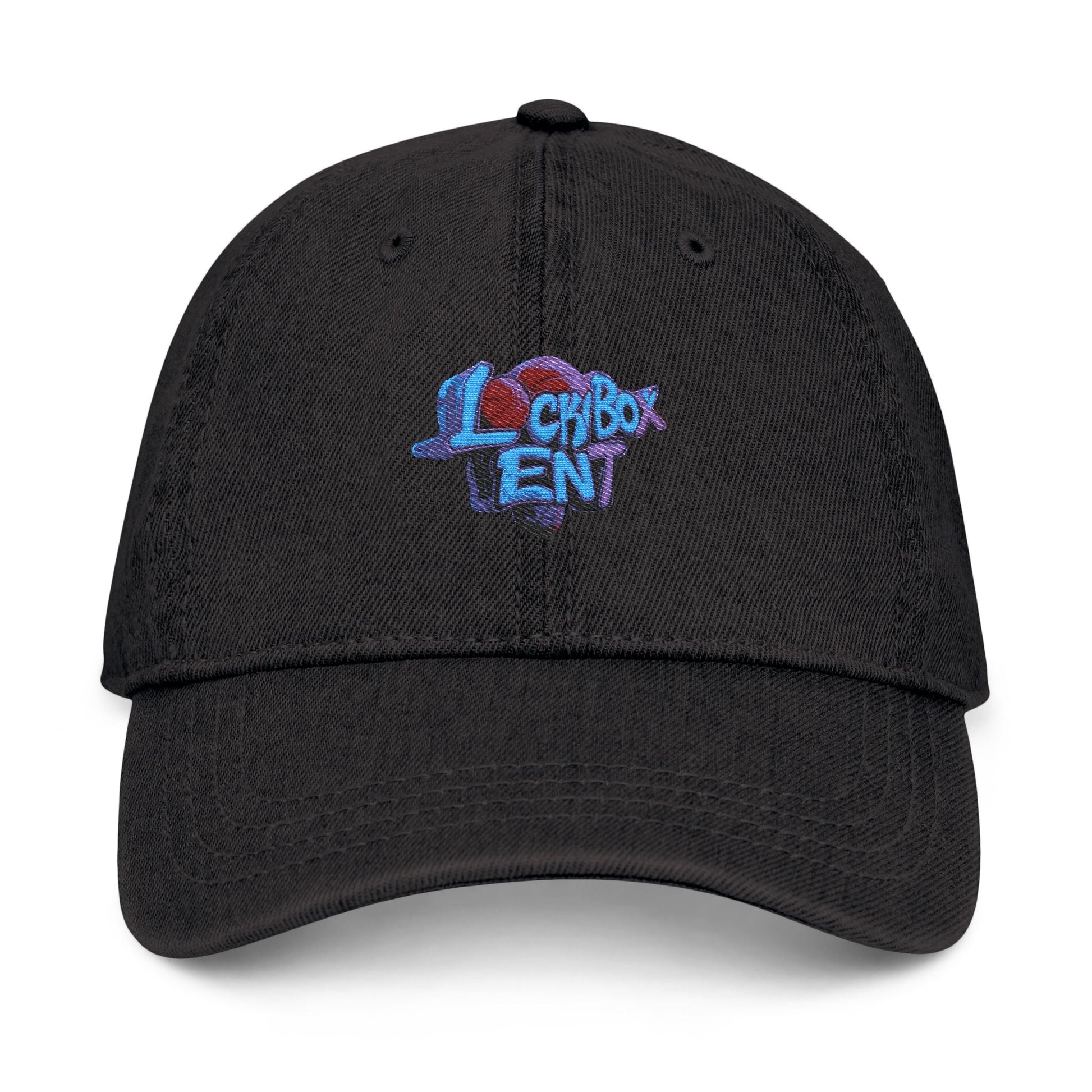 Stylish LB" Ent Embroidered Denim Hat - The Lock Box