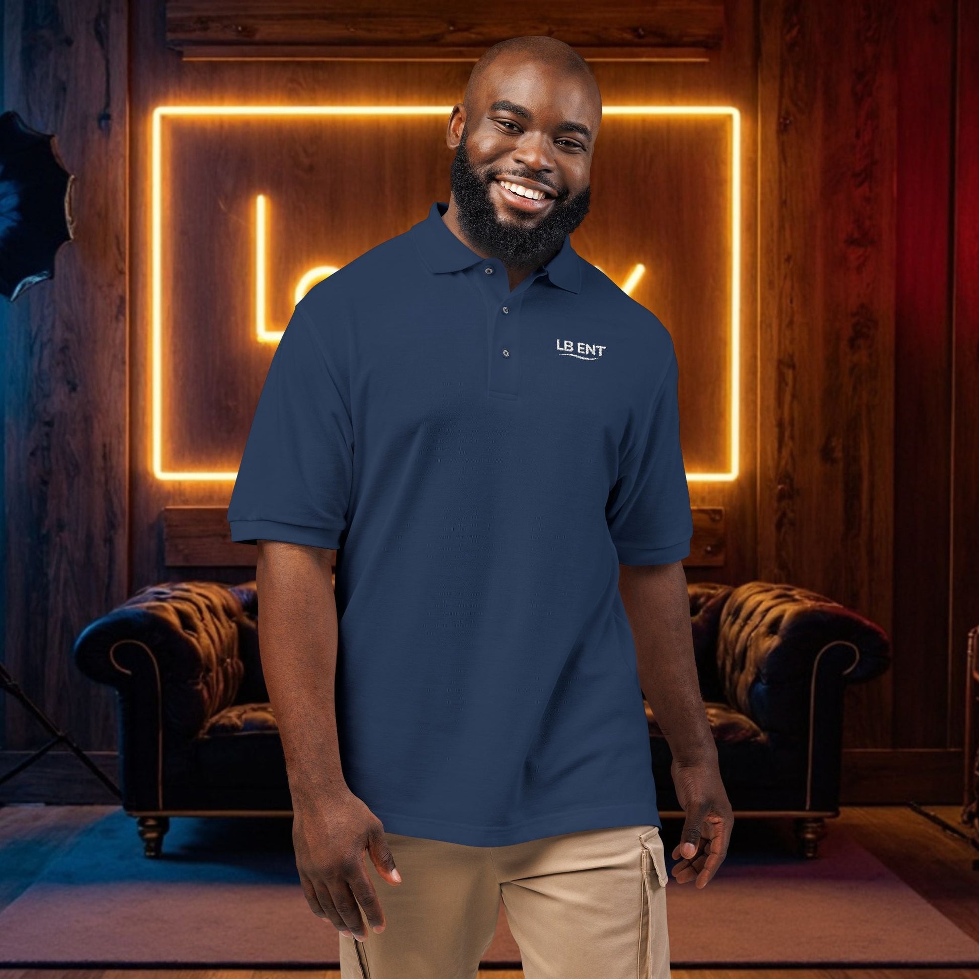 Stylish LB Ent Polo Shirt, - The Lock Box