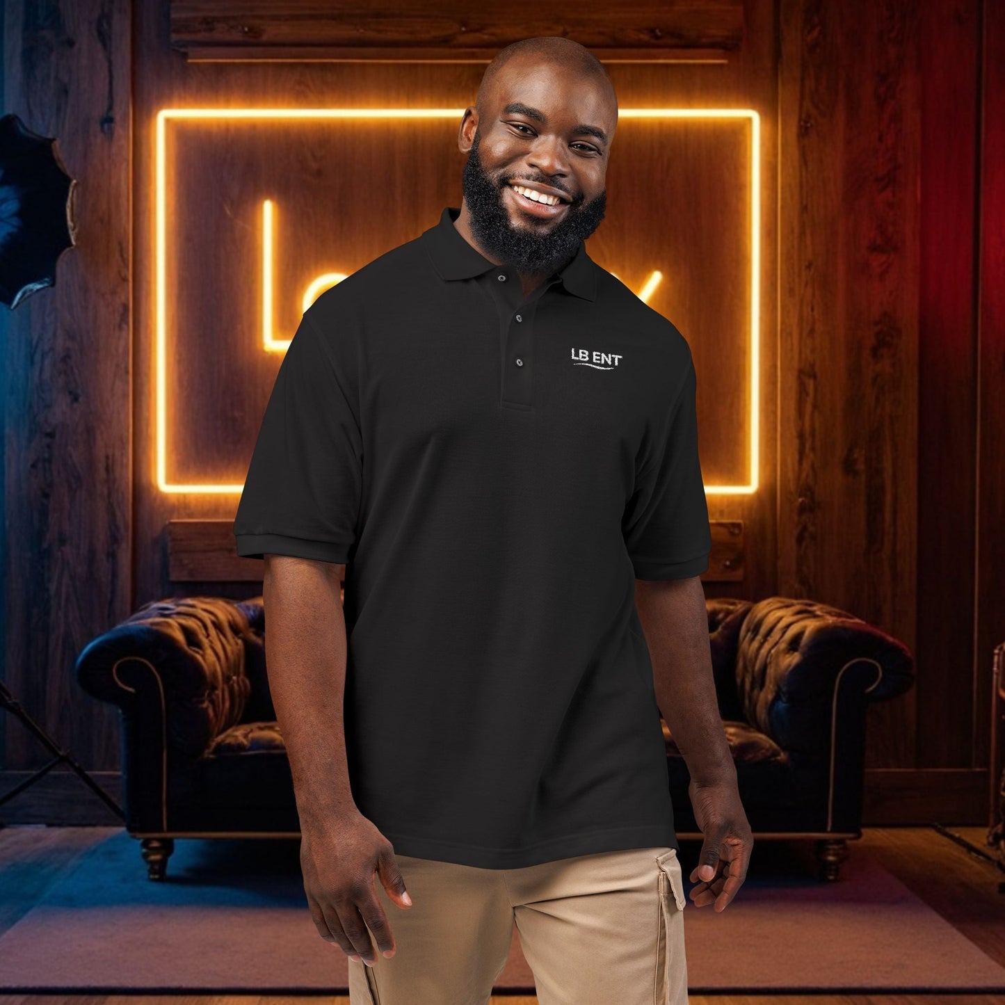 Stylish LB Ent Polo Shirt, - The Lock Box