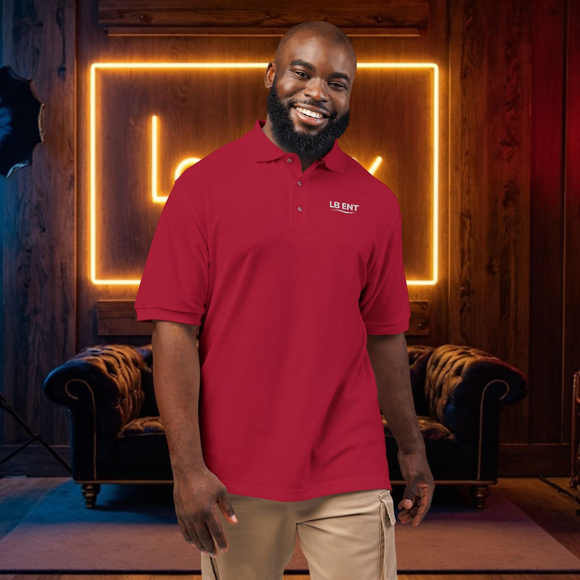Stylish LB Ent Polo Shirt, - The Lock Box