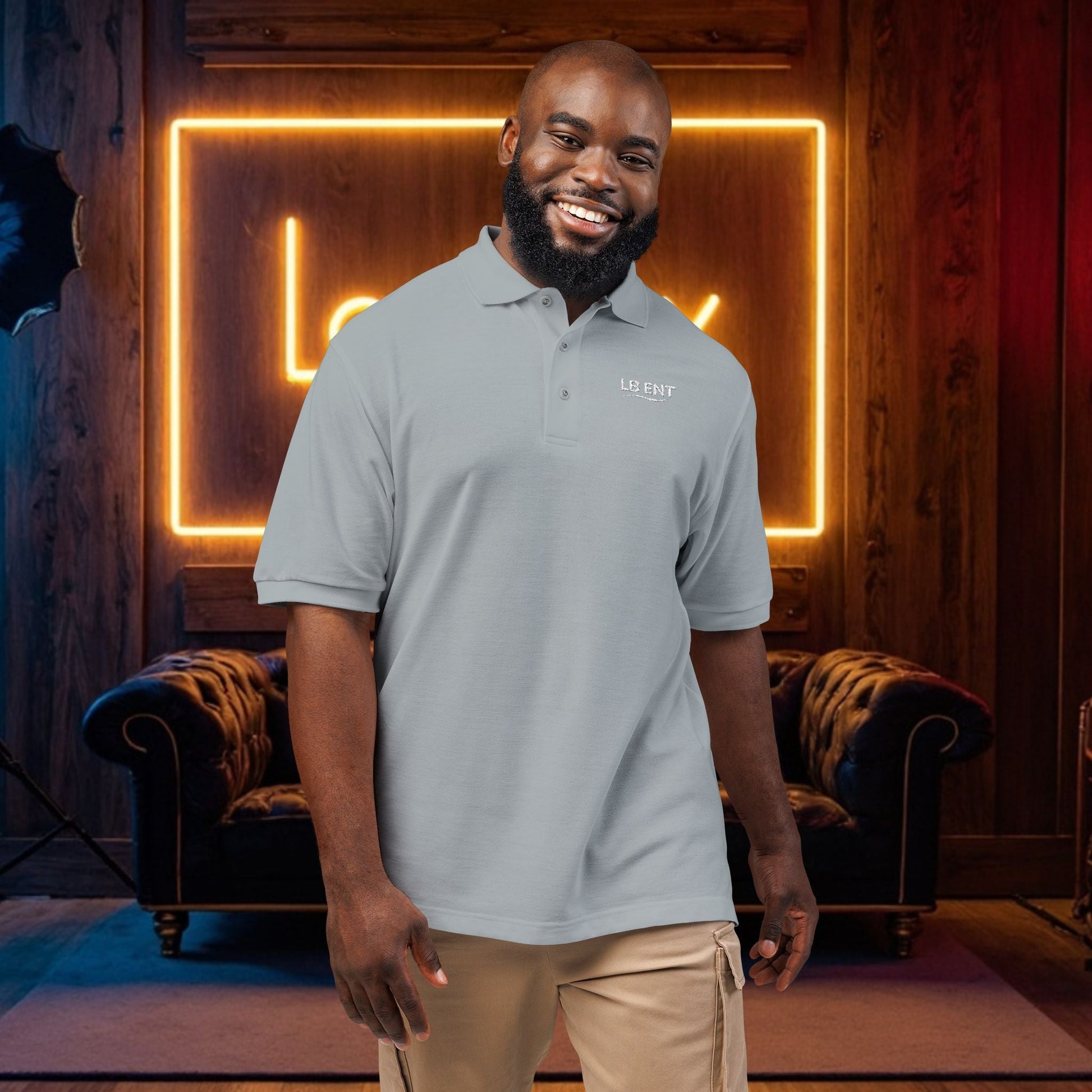 Stylish LB Ent Polo Shirt, - The Lock Box