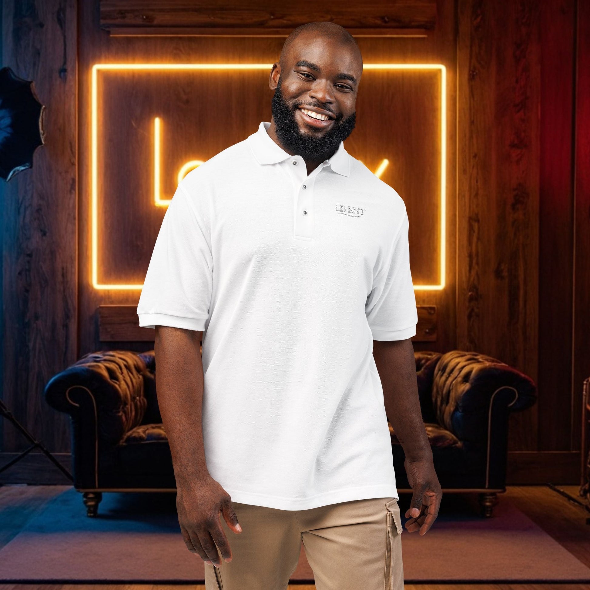 Stylish LB Ent Polo Shirt, - The Lock Box